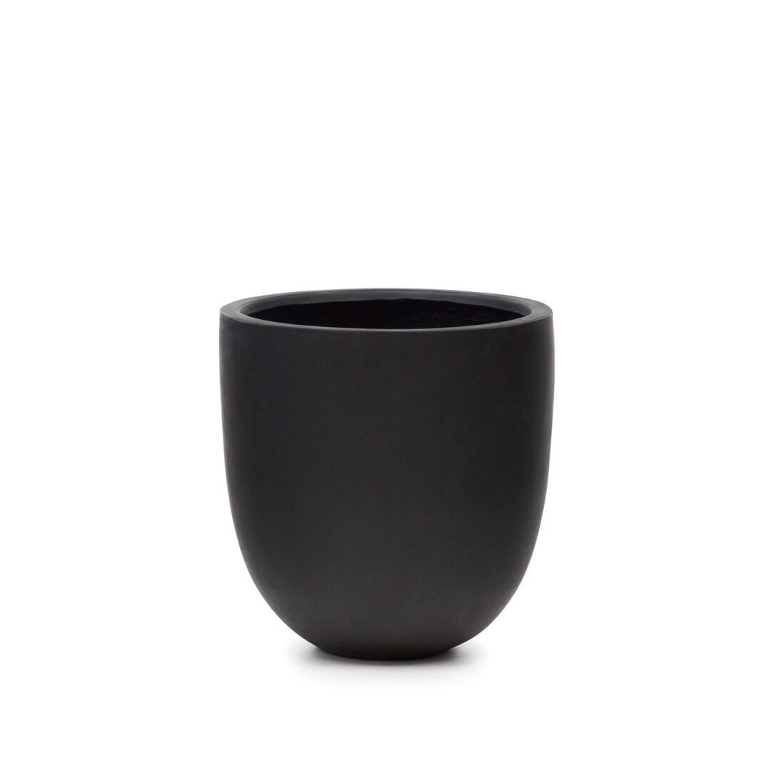 Kave Home AIGUABLAVA Blumenübertopf Ø 56 cm-Schwarz