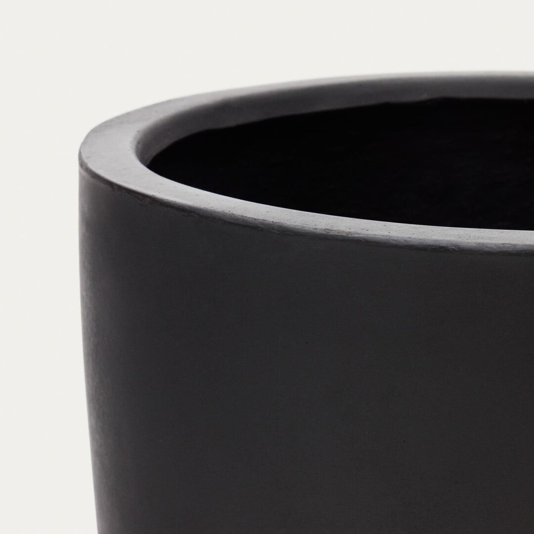 Kave Home AIGUABLAVA Blumenübertopf Ø 56 cm-Schwarz