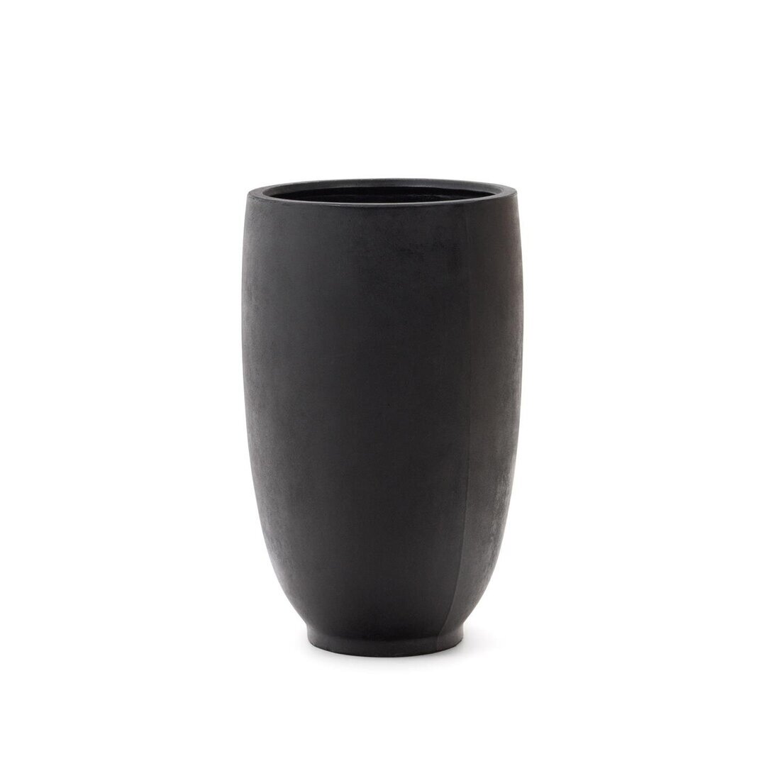 Kave Home AIGUABLAVA Blumentopf Ø 75cm-Schwarz