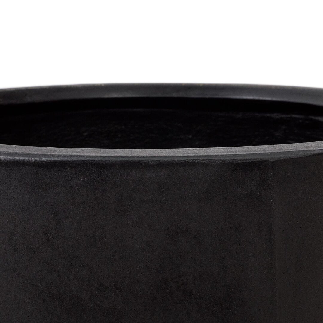 Kave Home AIGUABLAVA Blumentopf Ø 75cm-Schwarz