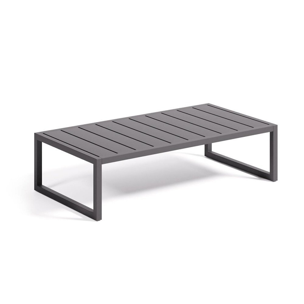 Kave Home COMOVA Outdoor Couchtisch 60 x 114m-Schwarz