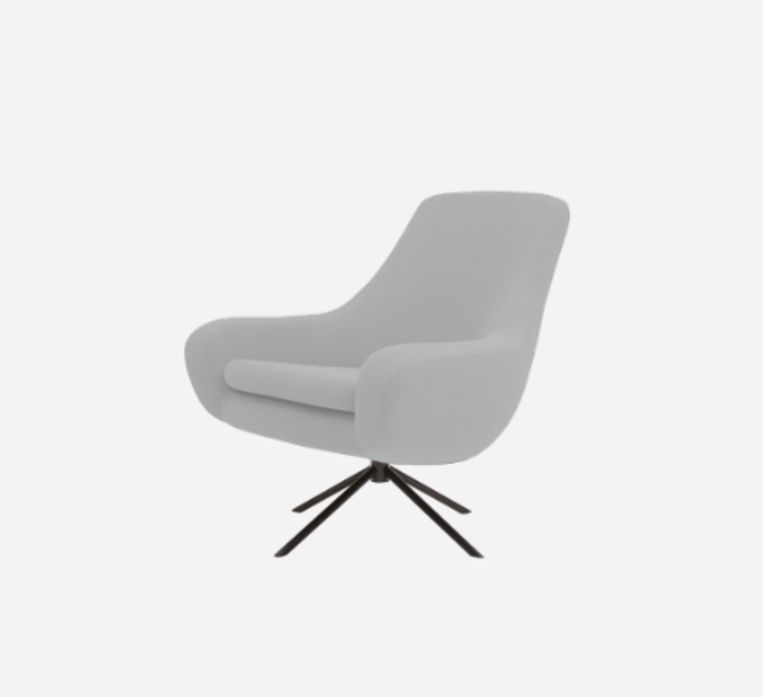 Softline Noomi Lounge Sessel-Vision - 445 Grey