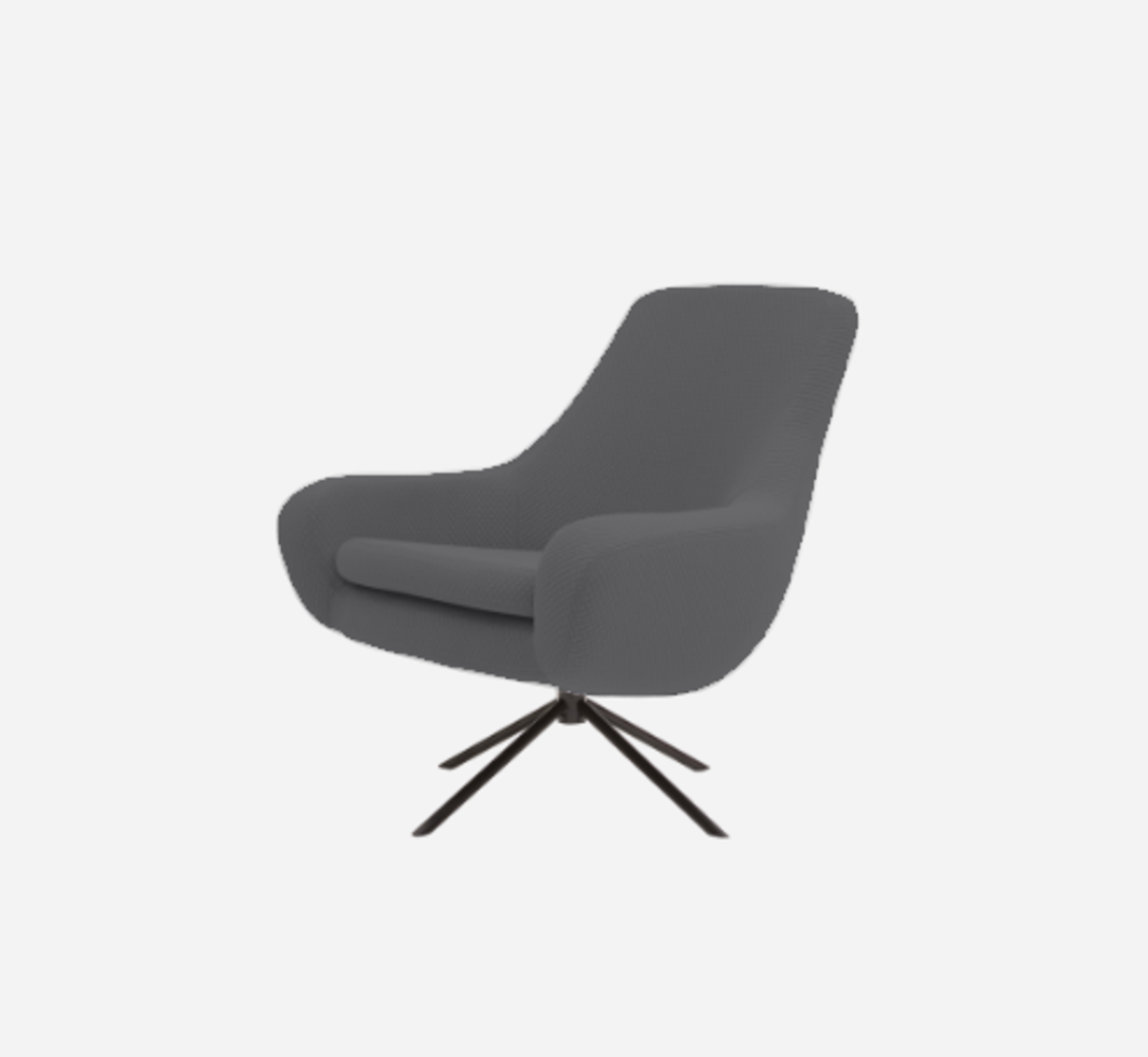 Softline Noomi Lounge Sessel-Vision - 449 Anthracite