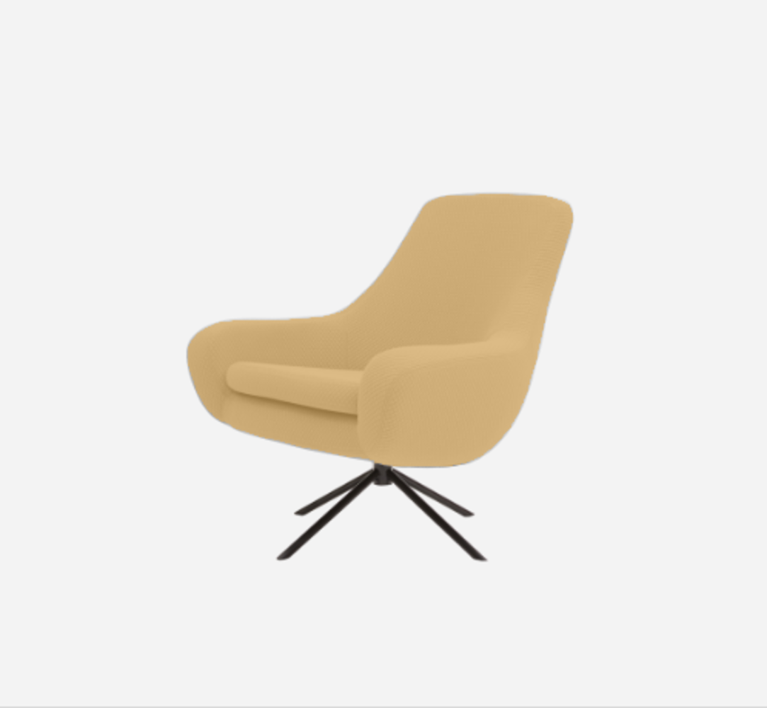 Softline Noomi Lounge Sessel-Vision - 454 Mustard Yellow