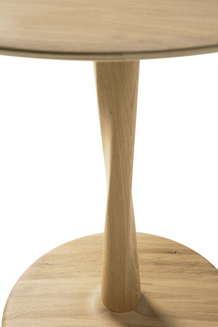 Ethnicraft Oak Round Torsion Dining Table - Natural Oak