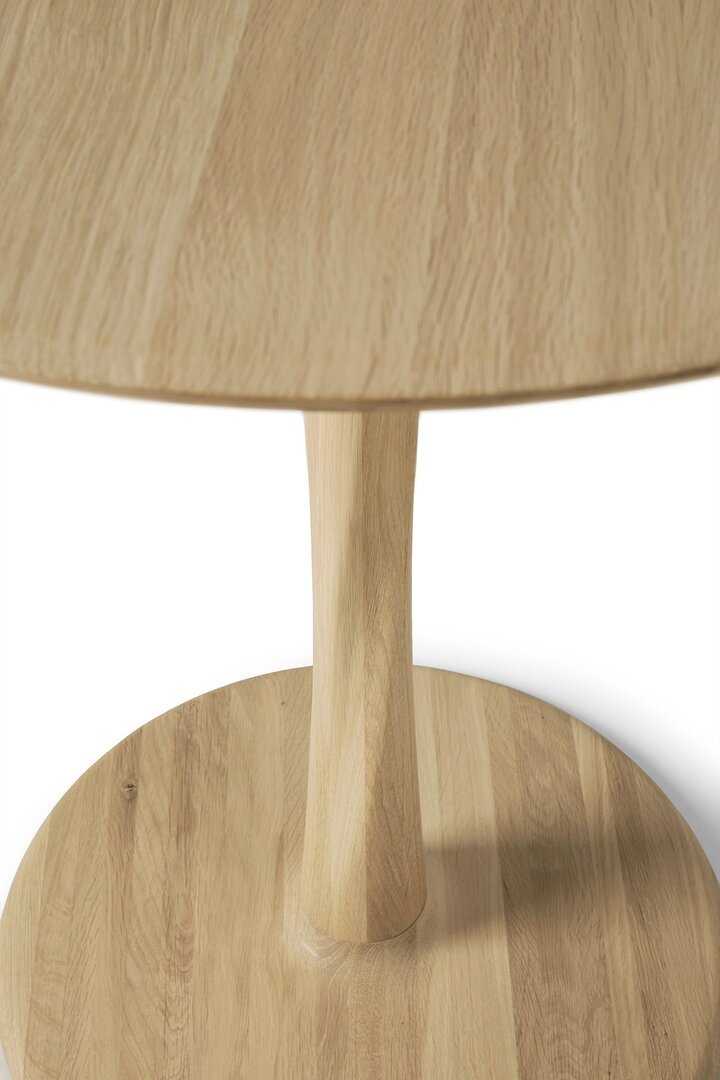 Ethnicraft Oak Round Torsion Dining Table - Natural Oak