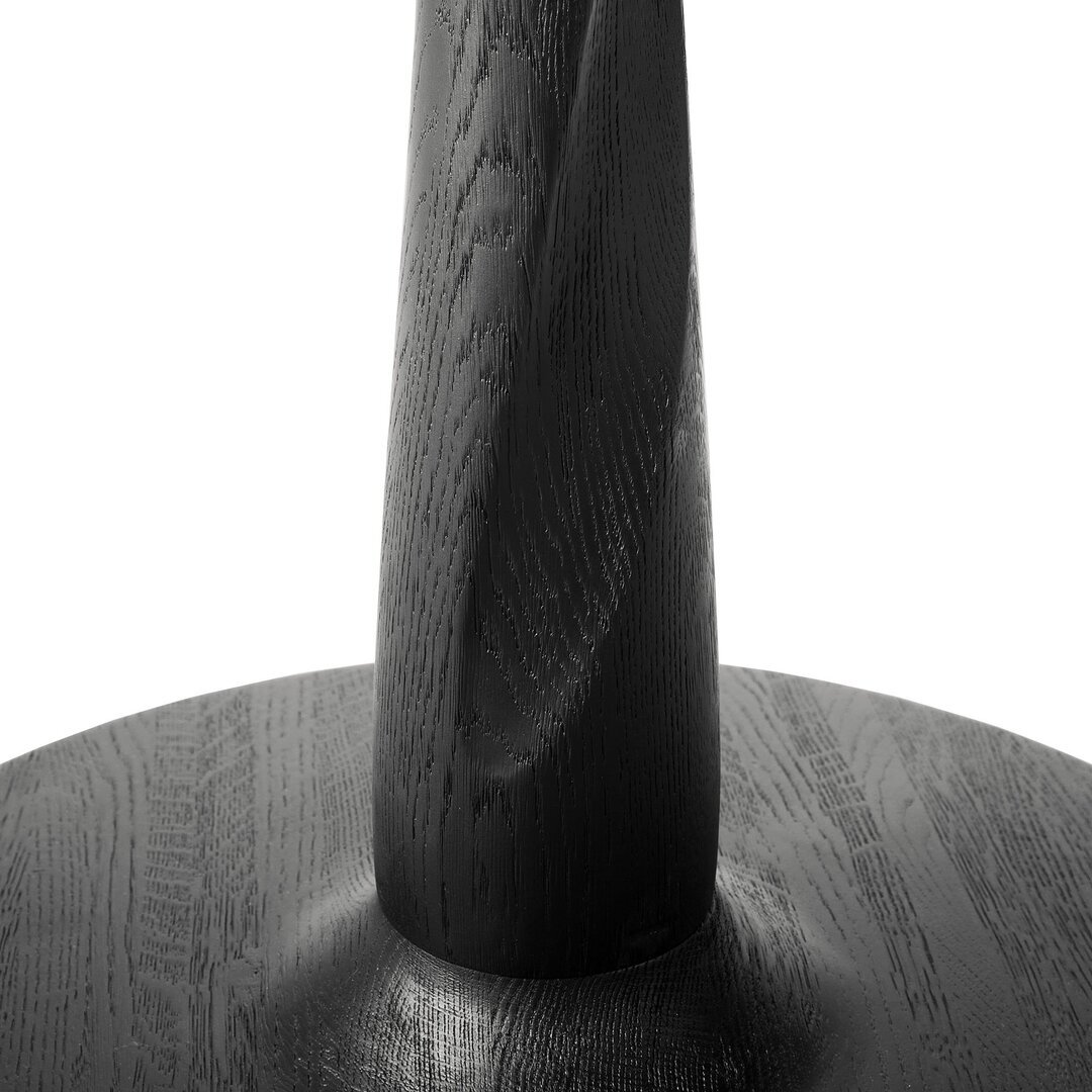 Ethnicraft Oak Round Torsion Dining Table - Black