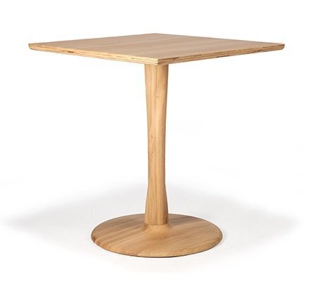 Ethnicraft Oak Square Torsion Dining Table - Natural oak