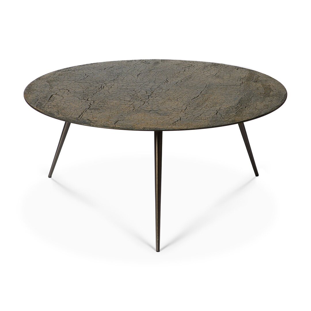 Ethnicraft Luna Coffee Table - Whisky W:85 cm- D:85 cm- H:35 cm