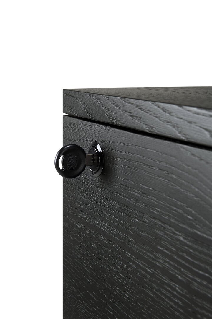Ethnicraft Eiche Office box Billy - Rollcontainer - Eiche Schwarz
