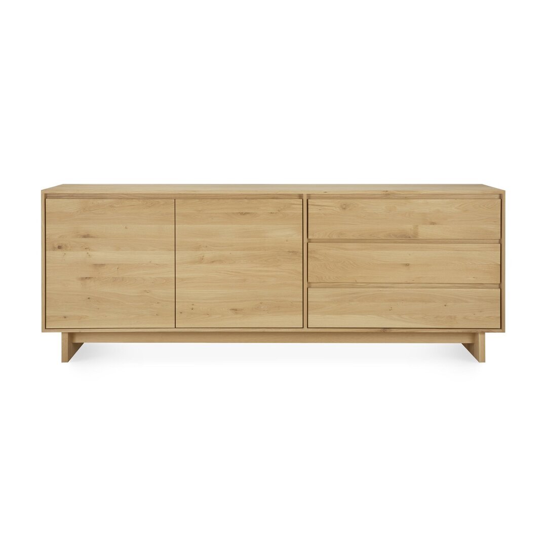 Ethnicraft Wave Anrichte - Sideboard - Eiche - 2 Türen - 3 Schubladen