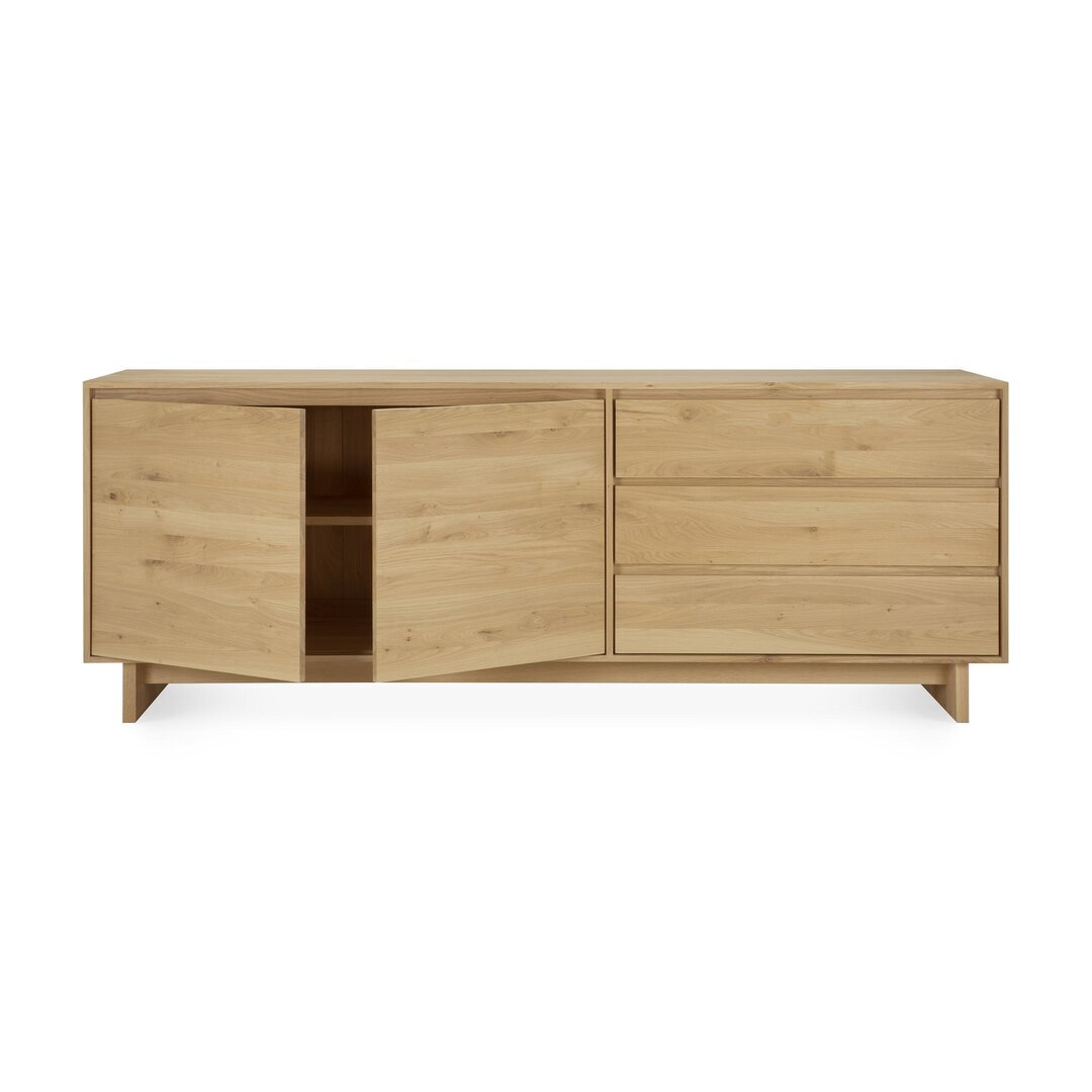 Ethnicraft Wave Anrichte - Sideboard - Eiche - 2 Türen - 3 Schubladen
