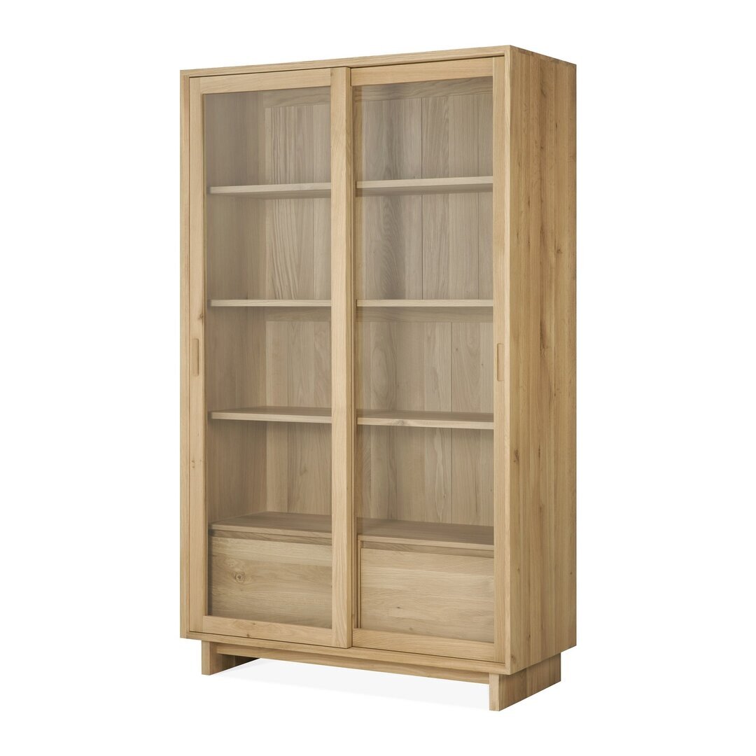 Ethnicraft Wave Schrank - Vitrine - Eiche - 2 Türen - 2 Schubladen