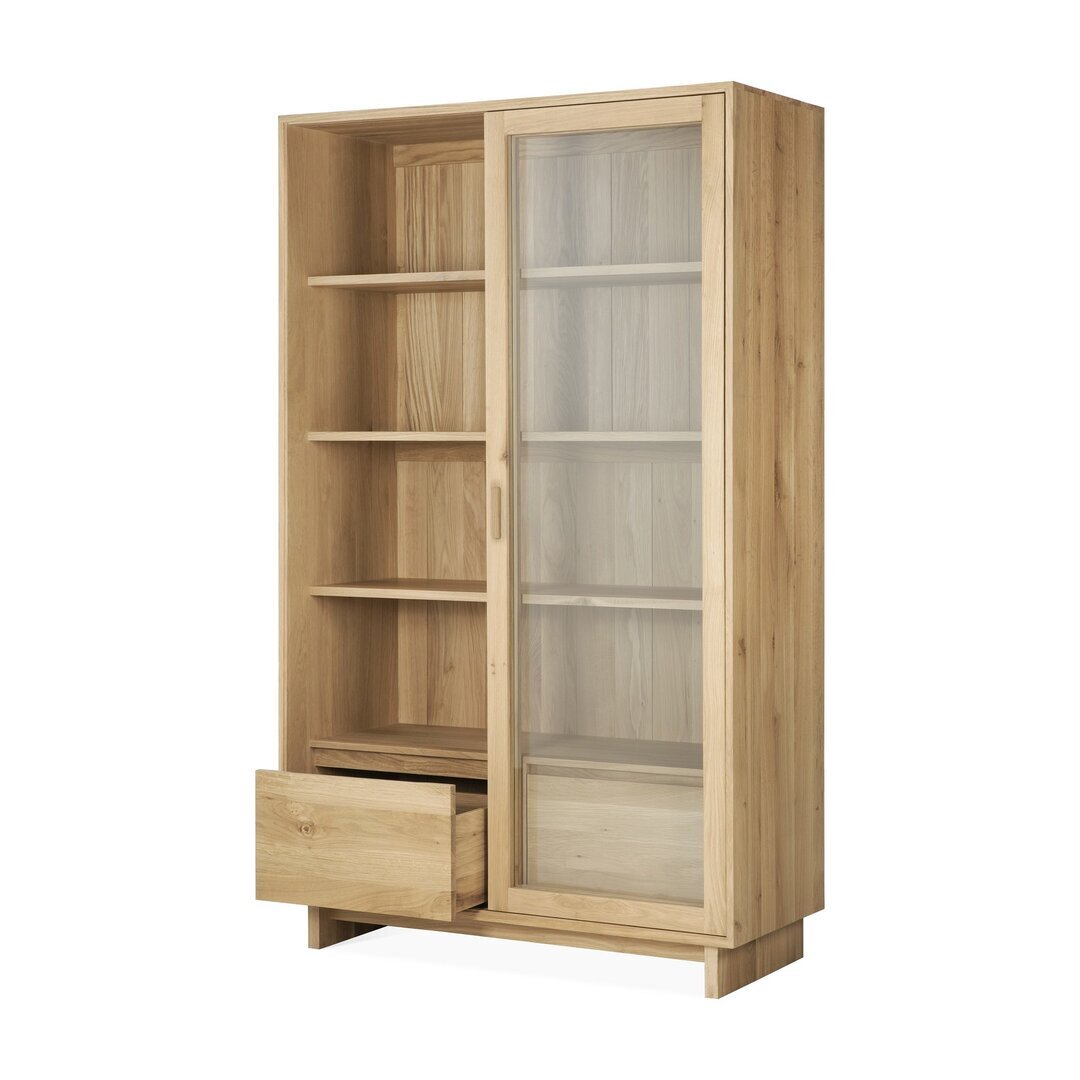 Ethnicraft Wave Schrank - Vitrine - Eiche - 2 Türen - 2 Schubladen