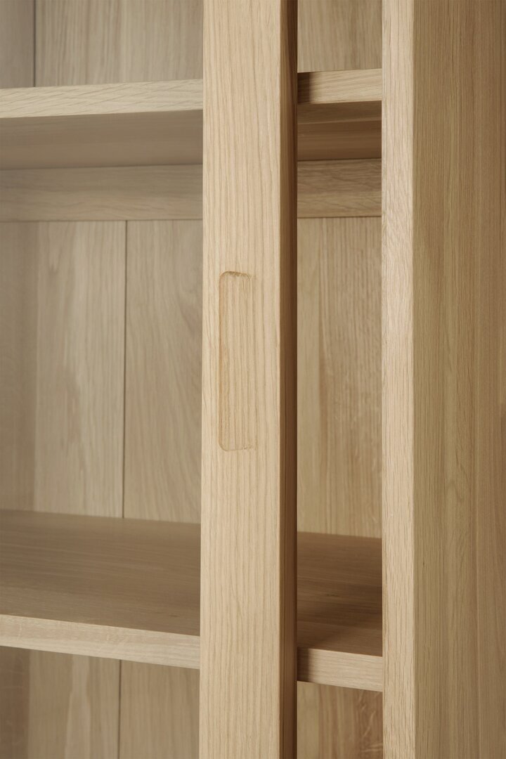 Ethnicraft Wave Schrank - Vitrine - Eiche - 2 Türen - 2 Schubladen