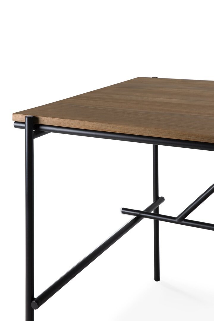 Ethnicraft Oscar Schreibtisch - Teak - 2 Schubladen - rechtekig