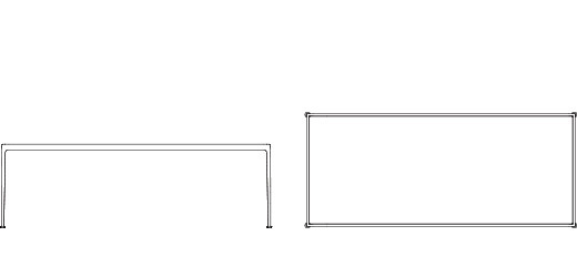 Knoll 1966 Dining Table - Rectangle, 90" x 38"