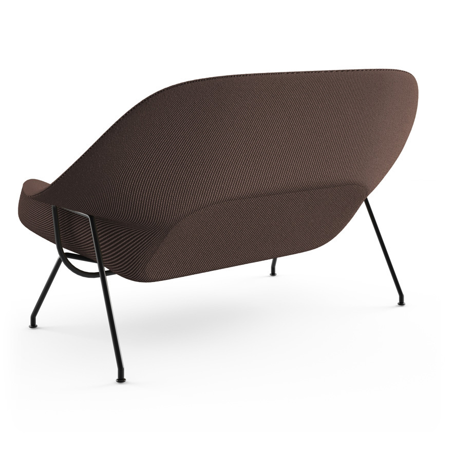 Knoll Womb Settee - Black - Cato, Brown