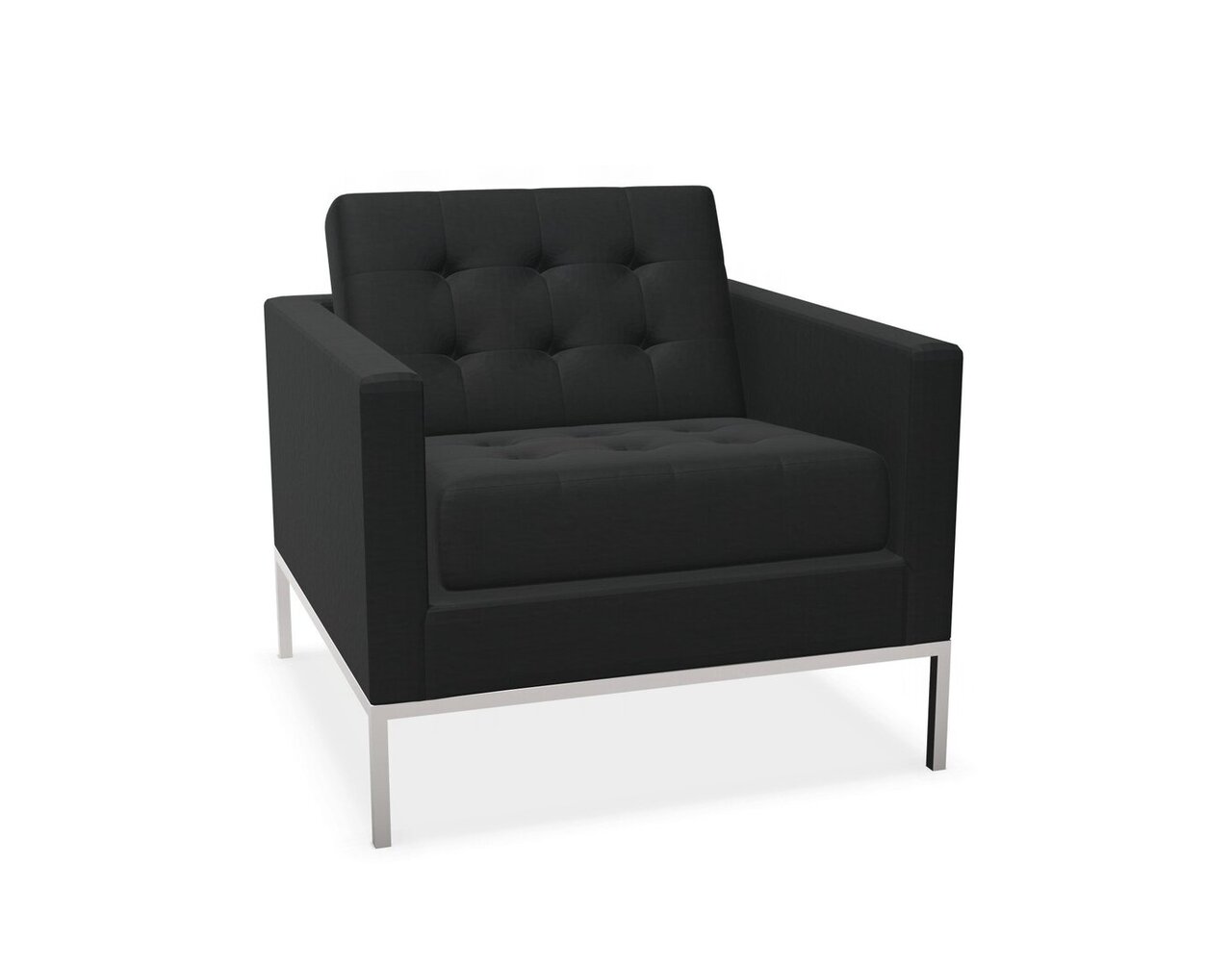 Knoll Florence Knoll Kollektion - Relax Sessel - Gestell hochglanzverchromt - Tonus Black