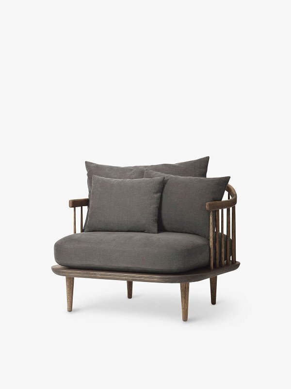 AndTradition FLY Chair SC1 Sessel  - Smoked oiled oak w. Hot Madison 093