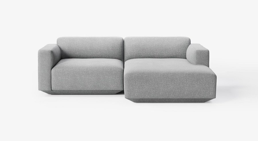 &Tradition Develius Sofa 2 Sitzer mit Chaiselong - Hallingdal 130