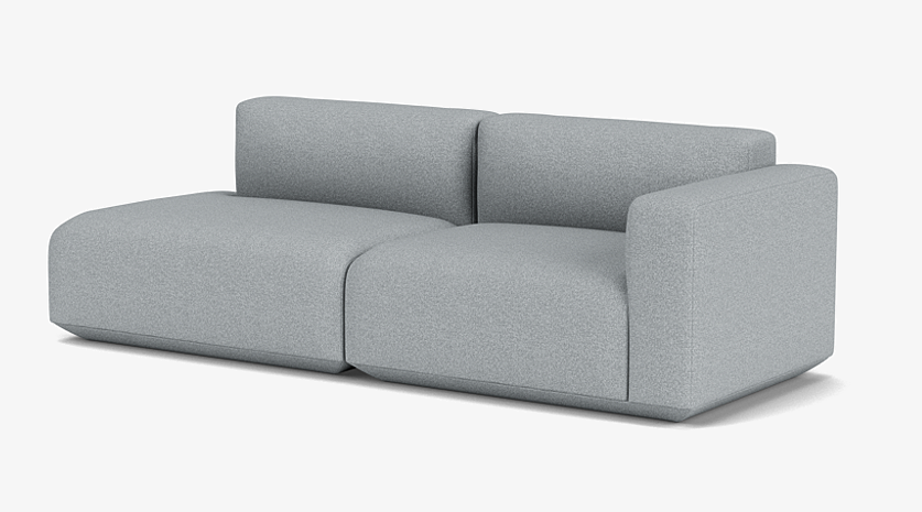 2-Seater with Left Open-End & Right Armrest - Hallingdal 130