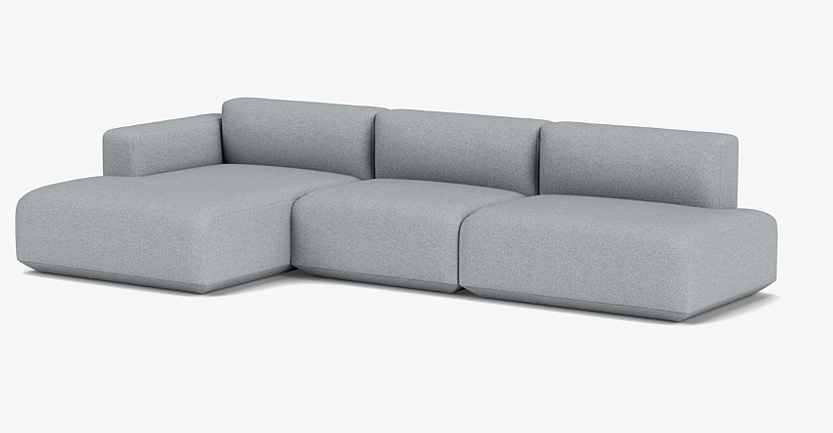 2-Seater with Right Open-End & Left Armrest - Hallingdal 130