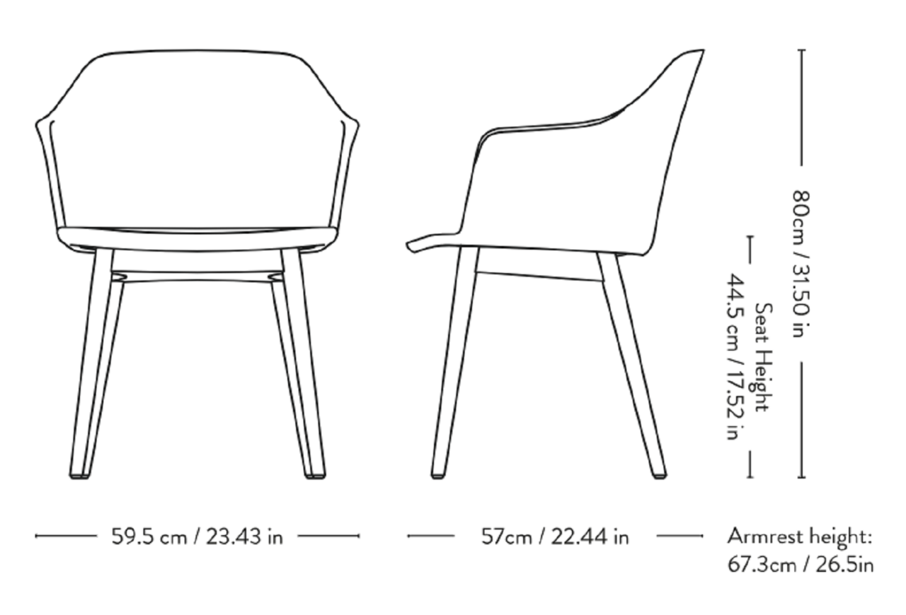 &Tradition Rely HW77 - Sessel mit Sitzkissen