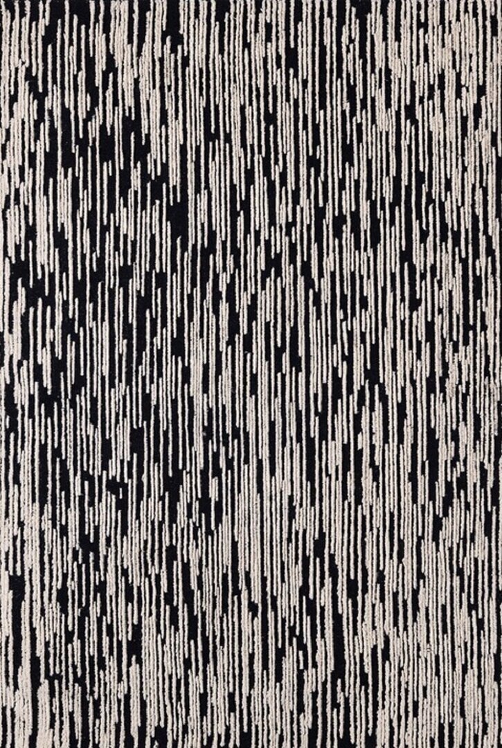 Nanimarquina Doblecara - Wollteppich: Schwarz/Weiß - Doblecara 1 