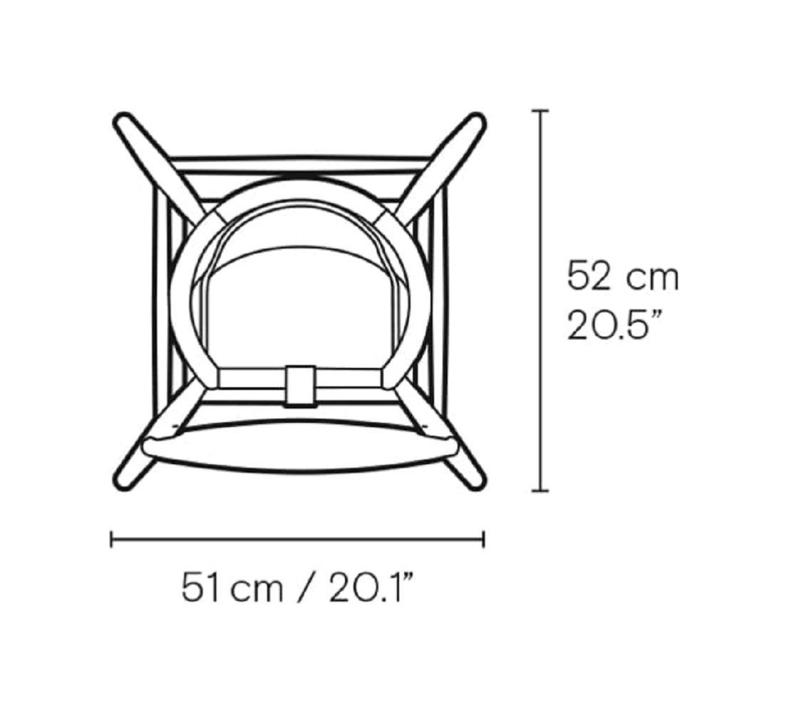 Carl Hansen & Søn ND54 High Chair - Hochstuhl