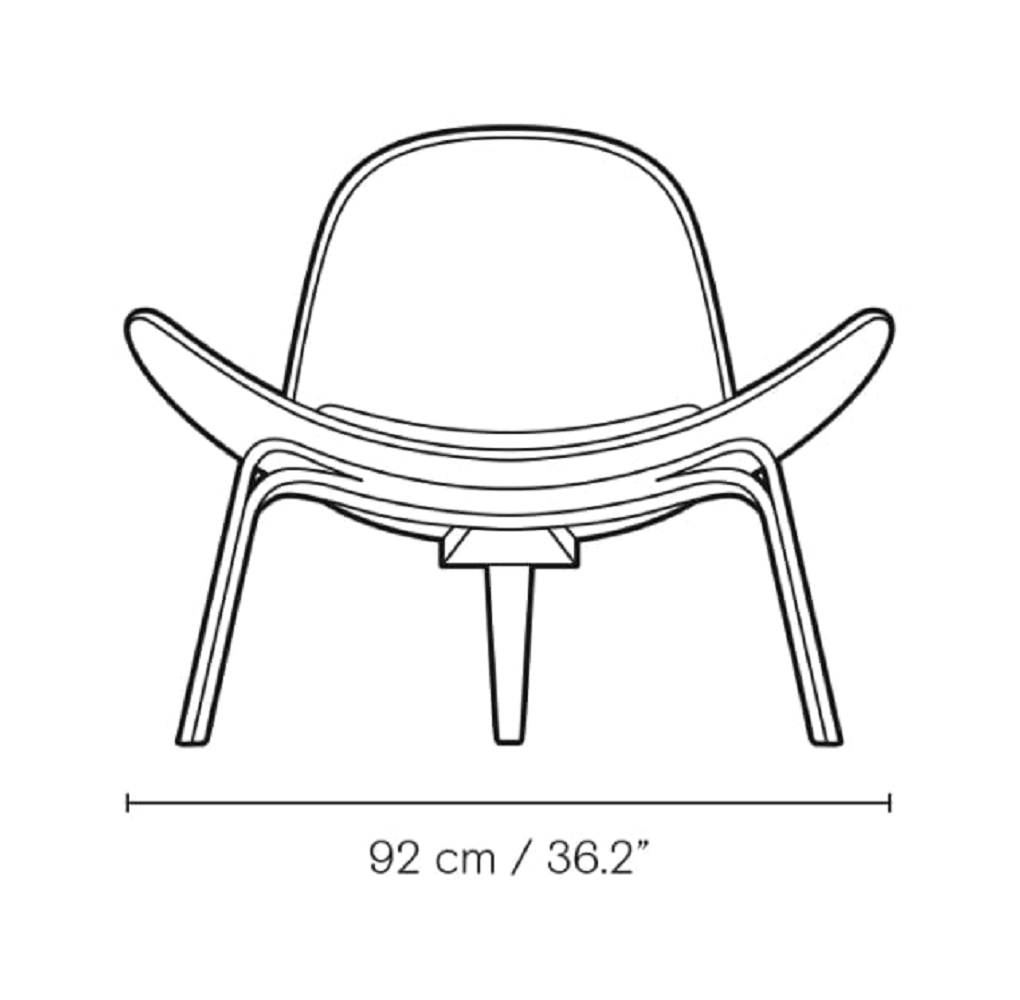 Carl Hansen & Søn CH07 Shell Chair - Sessel mit Textilbezug