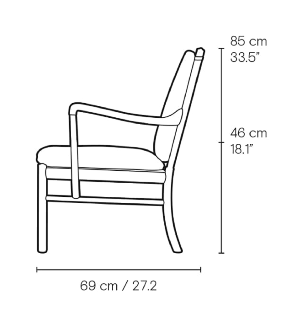 Carl Hansen & Søn OW149-2 Colonial Sofa - 2 Sitzer mit Textilbezug