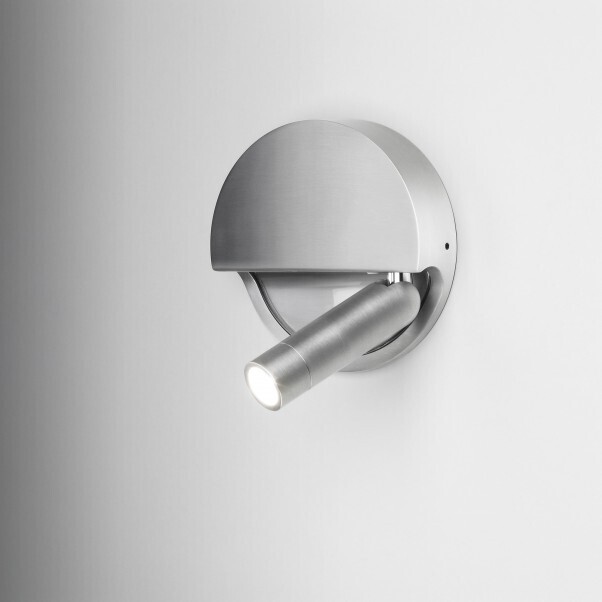 Marset Ledtube R Wandleuchte - rechts/ satiniertes Aluminium