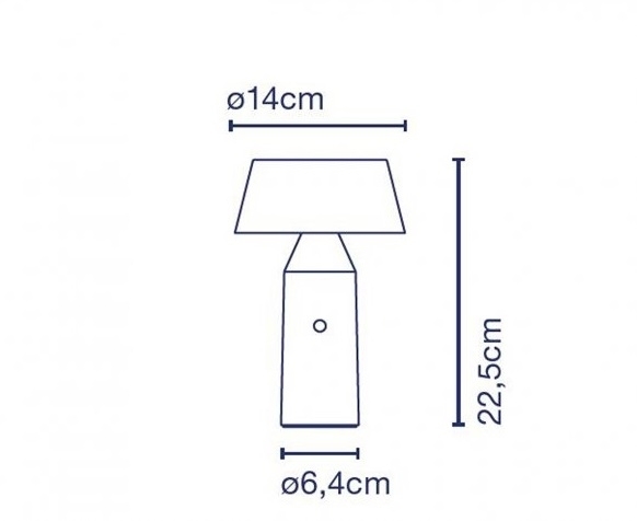 Marset Bicoca LED-Tischleuchte mit Akku