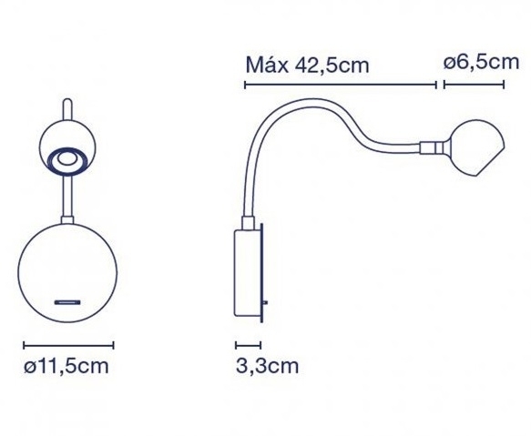 Marset Nº8 LED Wandleuchte