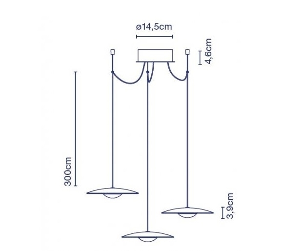 Marset Ginger 20x3 LED-Pendelleuchte