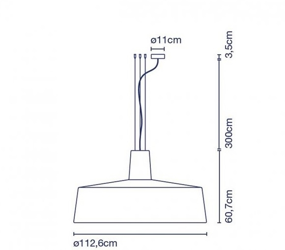Marset Soho 112 LED-Pendelleuchte Ø 112,6 cm