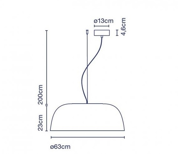 Marset Djembé 65.23 LED-Pendelleuchte Ø 63 cm 