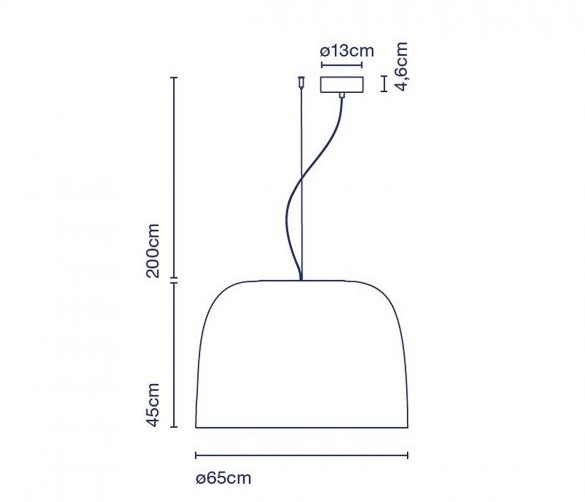 Marset Djembé 65.45 LED-Pendelleuchte Ø 65 cm