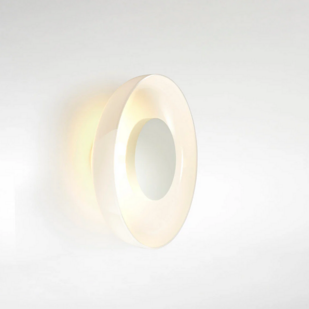 Marset Aura Plus On/Off Wandleuchte - Opal