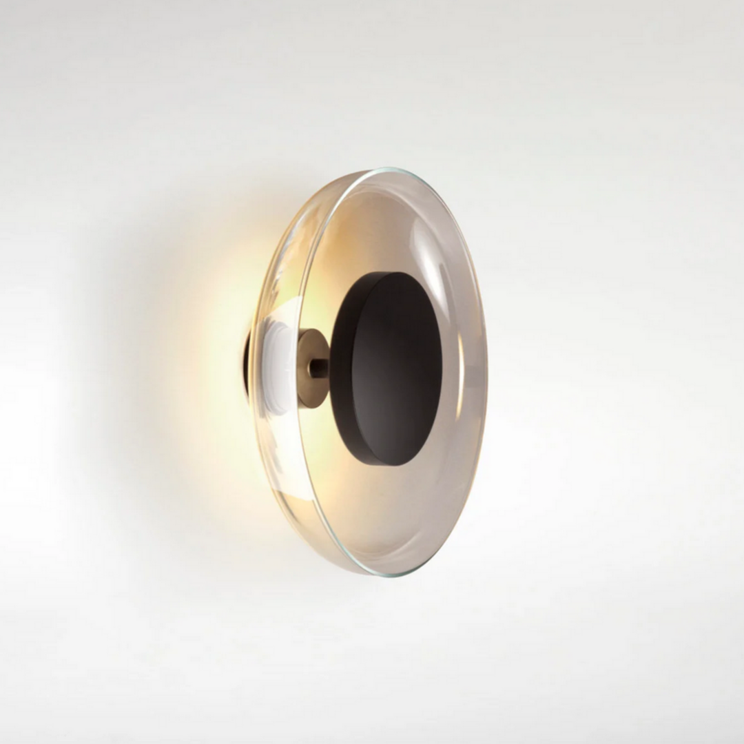 Marset Aura Plus On/Off Wandleuchte - Rauchglas