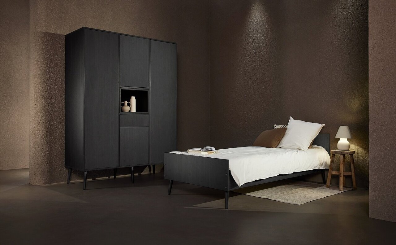Quax Cocoon Wardrobe Xl - Eboni - Schrank