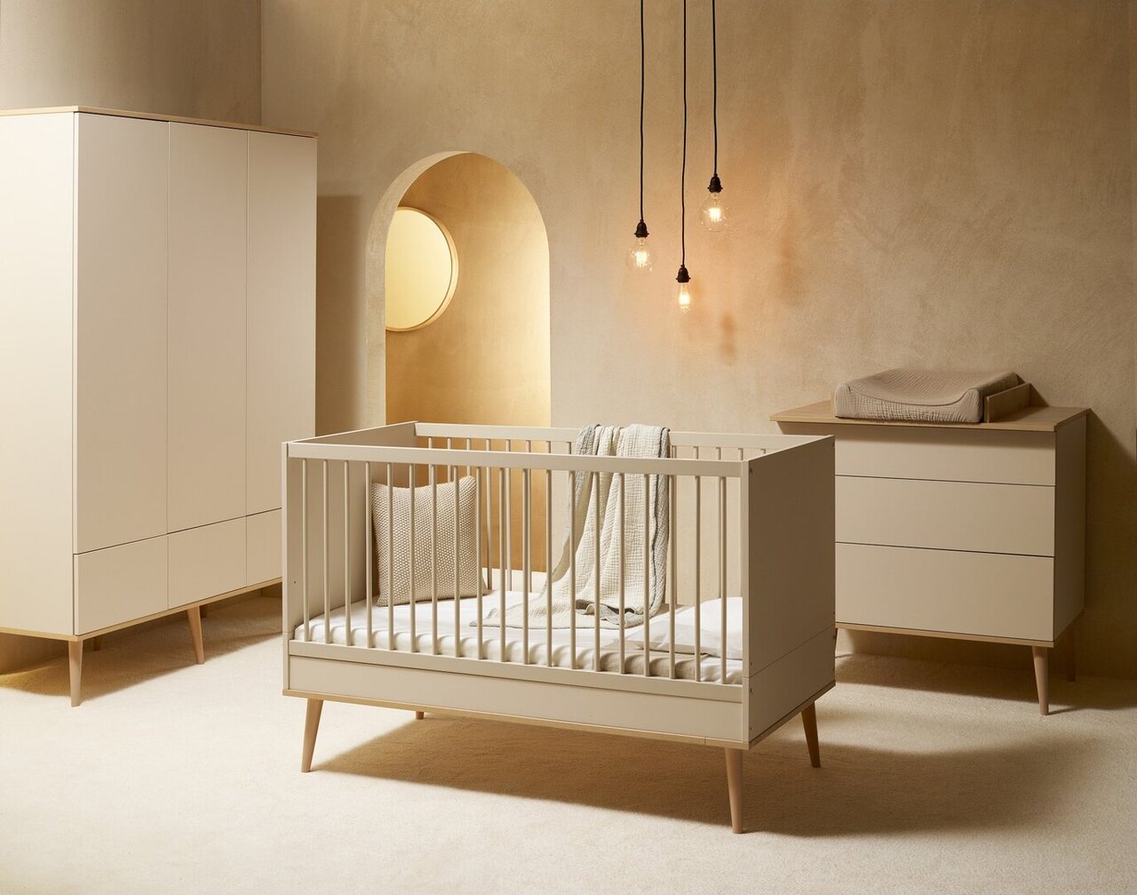 Quax Flow Bed 120*60 Cm - Clay Babybett