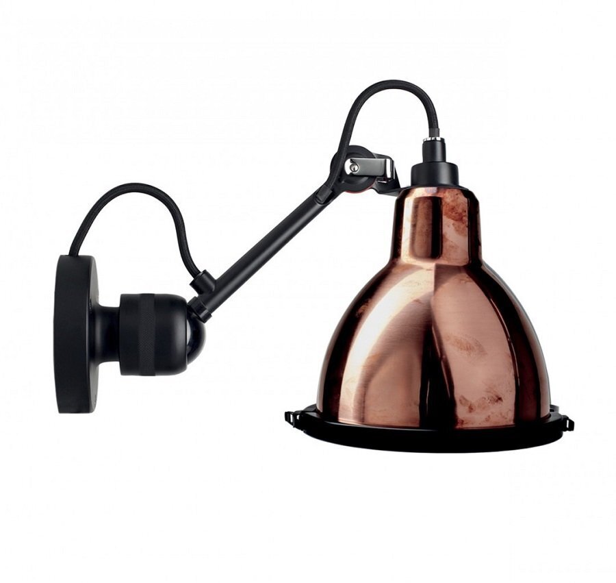 DCW Lampe Gras N°304 Bathroom Wandleuchte - Raw Copper/White