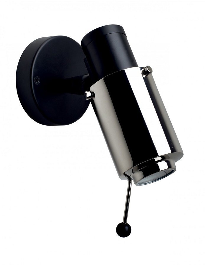 DCW Biny Spot Bulb Black - Nickel Lens with Stick