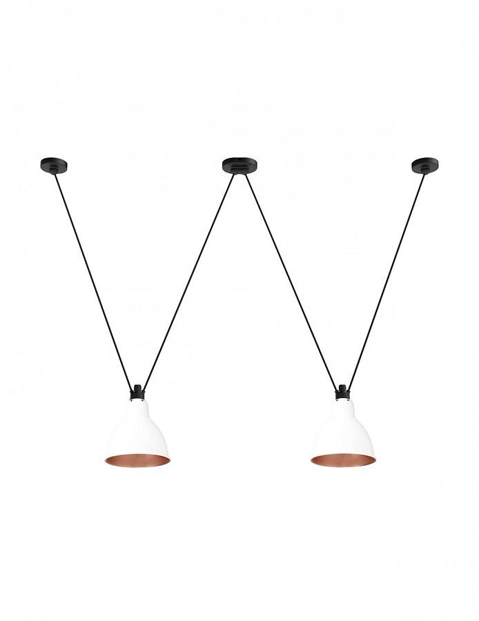 DCW Les Acrobates De Gras N°324 - Round - White & Copper Inside