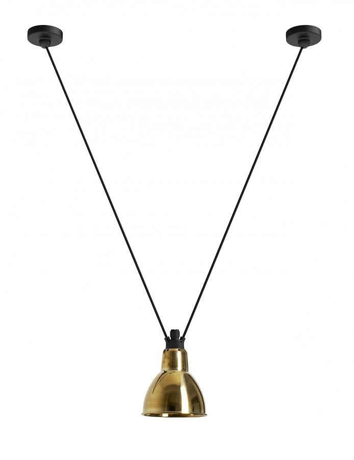 DCW Lampe Acrobates de Gras N°323 L Pendelleuchte Rund - Brass