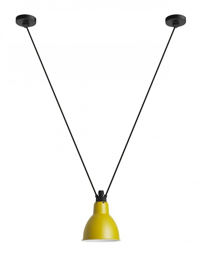 DCW Lampe Acrobates de Gras N°323 L Pendelleuchte Rund - Yellow