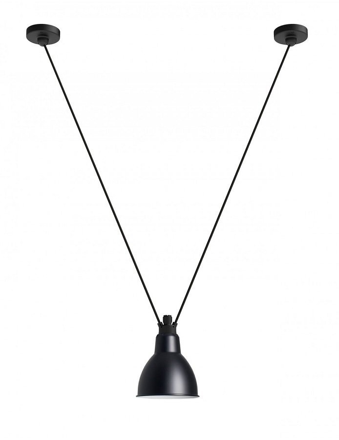 DCW Lampe Acrobates de Gras N°323 L Pendelleuchte Rund - Black