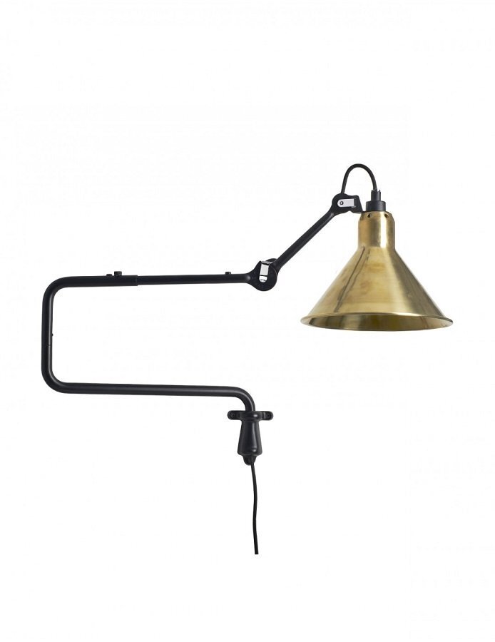 DCW Lampe Gras N°303 Wandleuchte Conic - Brass